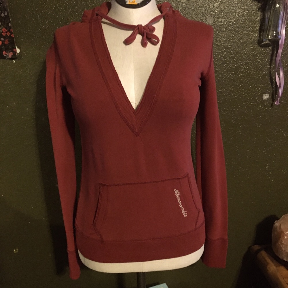Deep V-neck Sweatshirt